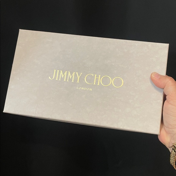 Jimmy Choo FILIPA Pearlized Pinkish Gold with silver Star Stud Zip Wallet - Picture 17 of 17